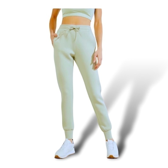 NEW DAILY RITUAL Joggers with Pockets & Drawstring Waist Parachute XXL Green NWT - Picture 1 of 13